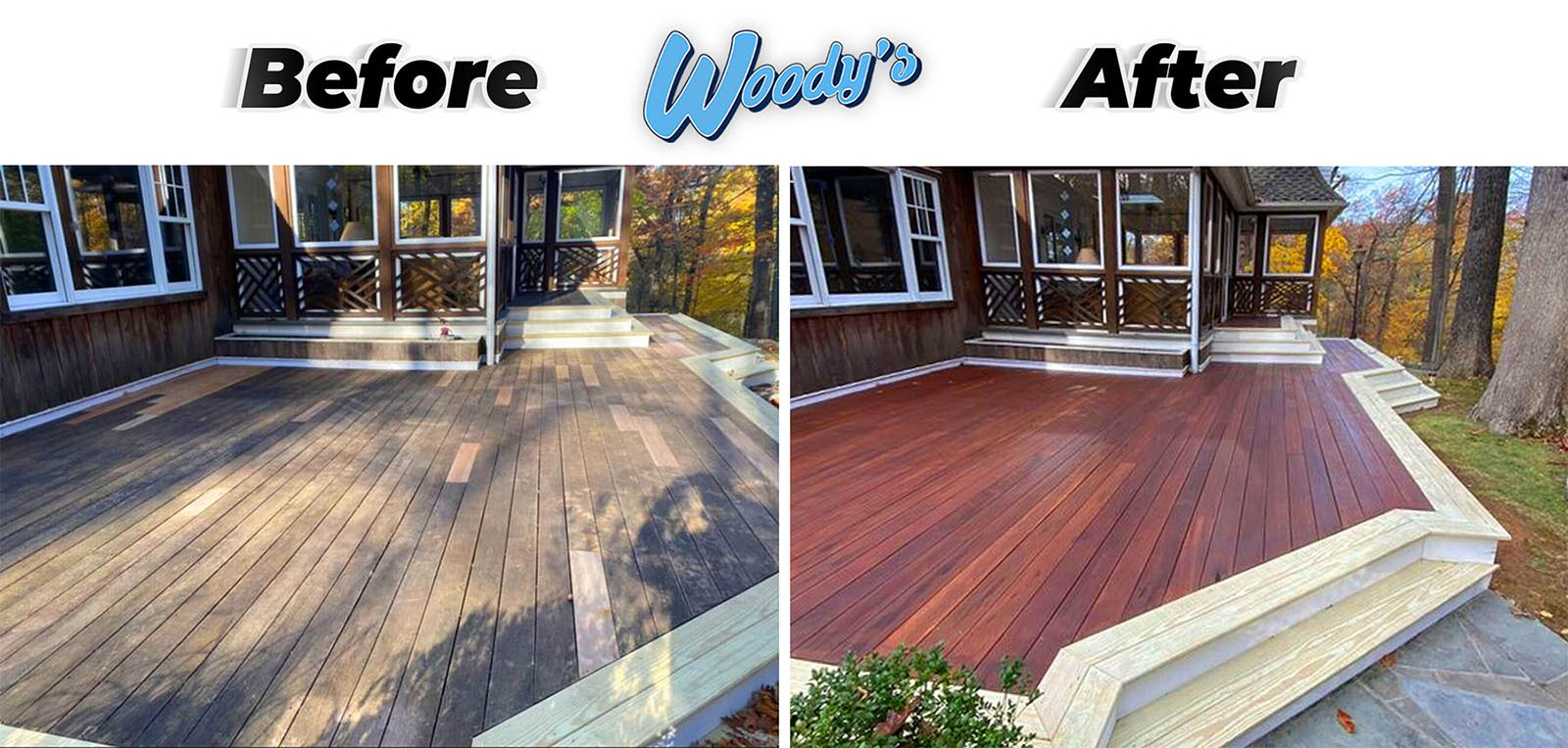 Refinished Deck in Charlotte North Carolina